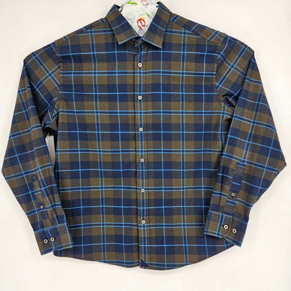 UNTUCKit Shirt Mens Extra Large Plaid Button Up Long Sleeve Casual‎ Woods